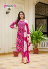 Shanaya Vol 5 By Mystic 9 Rayon Embroidery Kurti With Bottom Dupatta Wholesale Market In Surat
